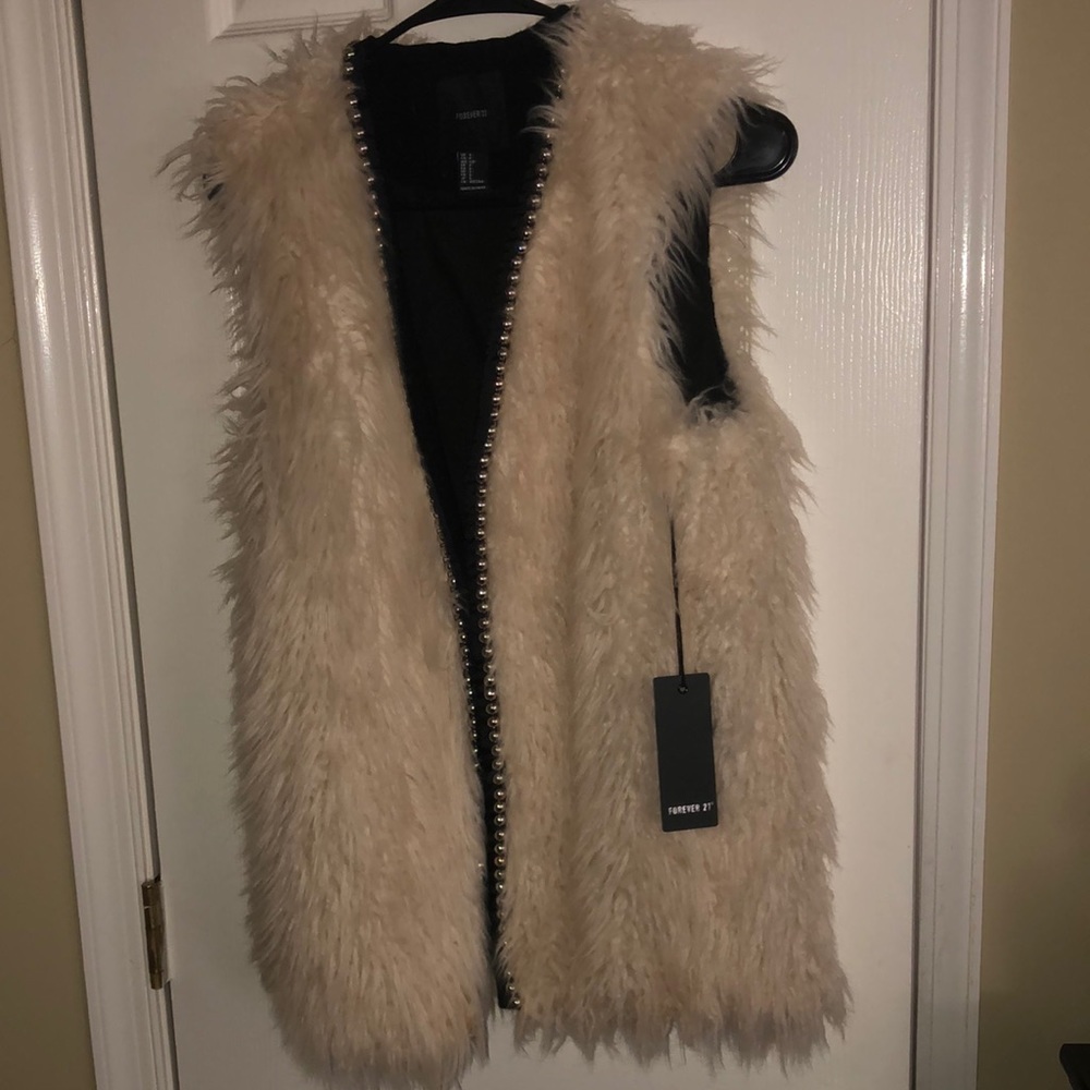 Fluffy winter vest